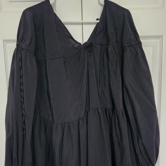 Eloquii Shirred Mini Dress - Picture 1 of 4